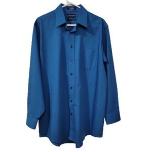 Great condition STAFFORD casual Button Down long Sleeve fit size 17 34-35